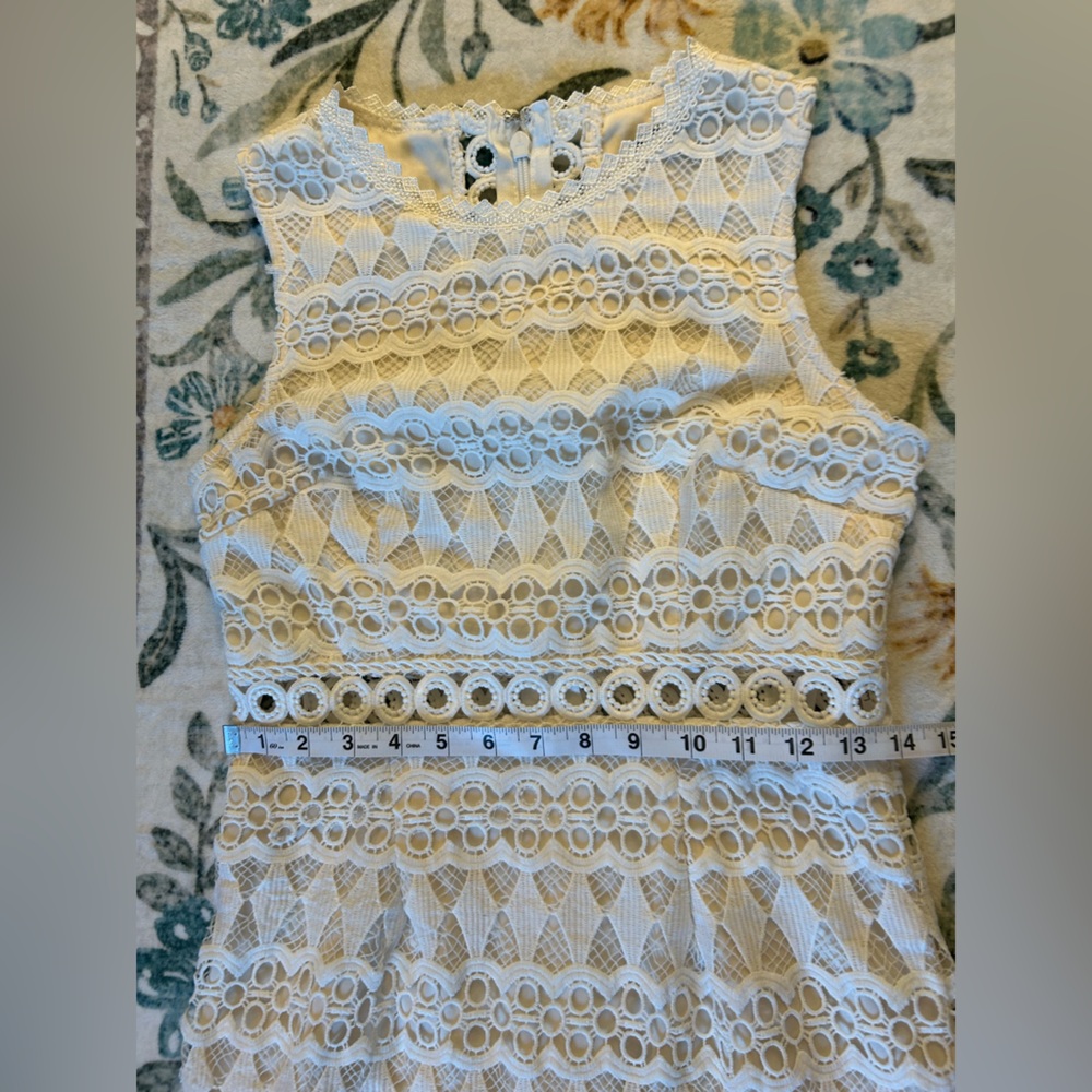 Lulus Kenna White Crochet Lace Sleeveless Bodycon Dress - Picture 12 of 15